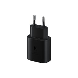 Samsung EP-TA800XBEGWW - Chargeur Secteur, Adaptateur USB Type C Fast Charge 25W & Câble USB Type C - Noir (Emballage Original)