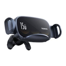 Baseus Car Charger LightChaser Series Inductive 15W holder for Air Vent, Black (BS-CM029)