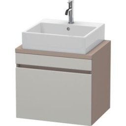 Duravit DuraStyle vasque DS530000743 60 x 47,8 cm, gris béton / basalte mat, pour console, coulissant 2000