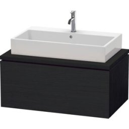 Duravit L-Cube meuble sous-vasque LC581301616 92 x 54,7 cm, Eiche schwarz , pour console, 1 coulissant