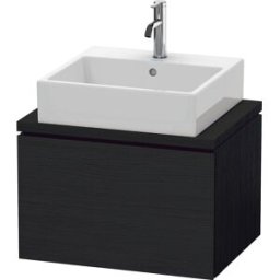 Duravit L-Cube meuble sous-vasque LC580001616 62 x 47,7 cm, Eiche schwarz , pour console, 2000 coulissant