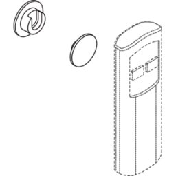 Hewi S 50 Fixation Fidlock 65484 pour télécommande, fermeture magnétique avec fixation adhésive