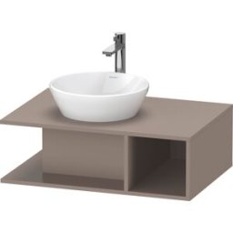 Duravit D-Neo de toilette DE492804343 80 x 55 cm, Basalte Mat , mural, 2000 compartiment, 2000 plaque de console