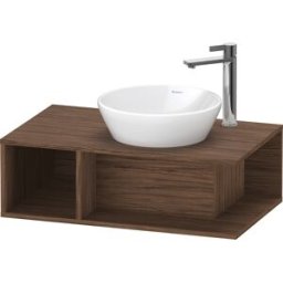 Duravit D-Neo DE493802121 80 x 48 cm, Noyer Foncé Décor , 2000 compartiment, 2000 console console, montage mural