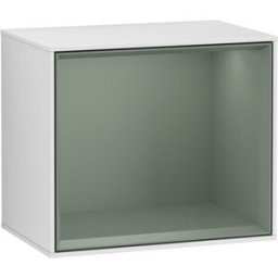 Villeroy und Boch Villeroy et Boch module d' Finion F590GMMT 41.8x35.6x27cm, station de charge, étagère olive mat, laqué blanc mat