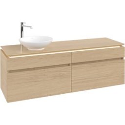 Villeroy und Boch Villeroy & Boch Legato Villeroy & Boch B596L0VJ 160x55x50cm, avec éclairage LED, Nordic Oak