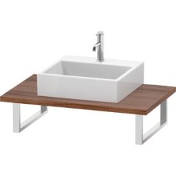 Duravit L-Cube console LC106C07979 épaisseur 3 cm, noyer naturel, pour Vasques à poser , variable