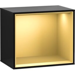 Villeroy und Boch Villeroy et Boch module d' Finion Villeroy et Boch FD10HFPH 41,8x35,6x27cm, étagère or mat, Glossy Black Lacquer