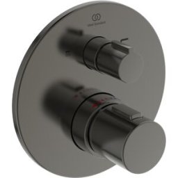 Ideal Standard T100 kit de montage A5815A5 pour thermostat de bain encastré, kit 2, sécurité intrinsèque, Gris Magnétique