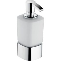 Elegance distributeur de Keuco mousse Elegance 11653019001 verre opale, dépoli, modèle de table, chromé
