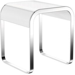 Hewi System 800 Tabouret 8005130041 chrome, siège blanc