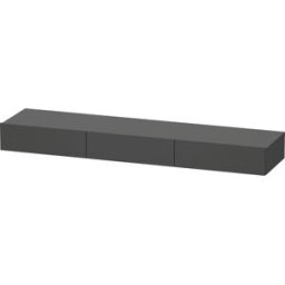DuraStyle Duravit match0 DS827304949 180 x 44 cm, 3 tiroirs, graphite mat, avec support console