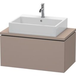 L-Cube Duravit vasque LC580204343 82 x 47,7 cm, basalte mat, pour console, coulissant 2000