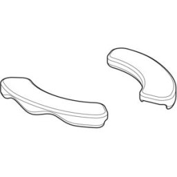Geberit jeu de housses de siège pour toilettes 572940000 gris