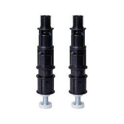 Bette Ensemble de pieds de support BetteAir B57-0406 2 pièces, réglable en hauteur, avec adhésif époxy 24ml
