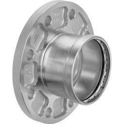 Viega Sanpress Viega bride Inox 482 978 76, 2000 mm, DN 65, en acier inoxydable, raccord à sertir, SC-Contur