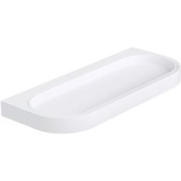 Hewi System 800 plateau à ustensiles 800.03.20060AS 250mm, insert en plastique, support et gobelet blanc mat