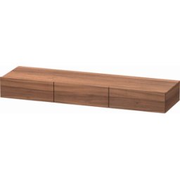 Duravit DuraStyle étagère à tiroirs DS827207979 150 x 44 cm, 3 tiroirs, noyer naturel, avec support console