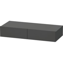 Duravit DuraStyle étagère tiroir DS827004949 100 x 44 cm, 2 tiroirs, graphite mat, avec support console