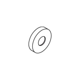 Hewi 801 active + rosette capuchon 6280098 antimicrobien, pour systèmes à tiges d = 33mm, blanc de sécurité