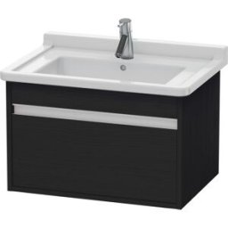 Duravit Ketho meuble sous-vasque KT666301616 65 x 45,5 cm, Eiche schwarz , 2000 coulissant, suspendu
