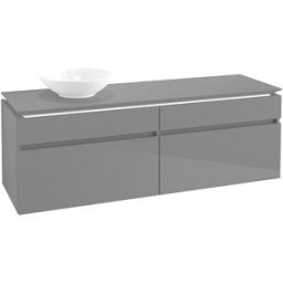 Villeroy und Boch Villeroy & Boch Legato Villeroy & Boch B673L0FP 160x55x50cm, avec éclairage LED, Glossy Grey