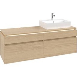 Villeroy und Boch Villeroy & Boch Legato Villeroy & Boch B675L0VJ 160x55x50cm, avec éclairage LED, Nordic Oak