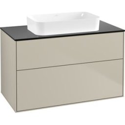 Villeroy und Boch Villeroy et Boch Finion Villeroy et Boch G64200HH 100x60.3x50.1mm, éclairage mural, Verre Noir Mat, Sand Matt Lacquer