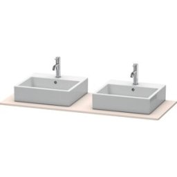 Duravit XSquare console XS063GB9191 140x55cm, avec deux découpes, Taupe