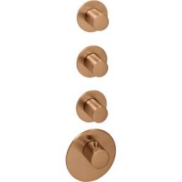kit de garniture Herzbach Design iX PVD 2000 .39 Cuivre Acier, pour module thermostatique Universal