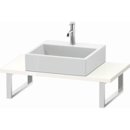 Duravit L-Cube console LC104C02222 épaisseur 3 cm, blanc haute brillance, pour Vasques à poser , variable