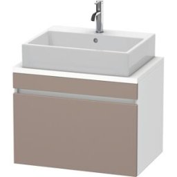 Duravit DuraStyle vasque match0 DS530104318 70 x 47,8 cm, basalte mat / blanc mat, pour console, coulissant 2000