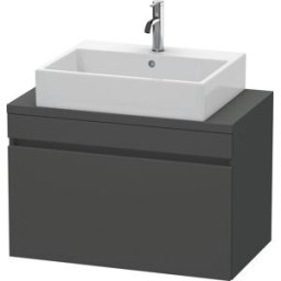 Duravit DuraStyle vasque match0 DS530204949 80 x 47,8 cm, graphite mat, pour console, coulissant 2000
