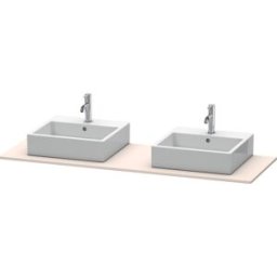 Duravit console XSquare XS063HB9191 160x55cm, avec deux découpes, Taupe