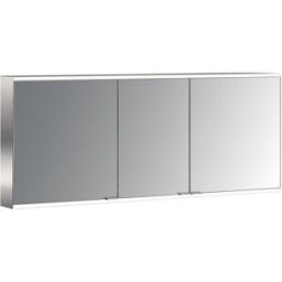 Emco Asis Prime 2 armoire de toilette éclairée en saillie 949706048 1600x700mm, avec kit d'éclairage, 3 portes, paroi arrière Miroir