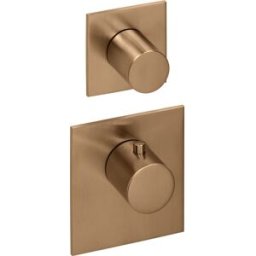 Herzbach Design iX PVD Herzbach match0 21.521015. 2000 .39 Cuivre Acier, pour module thermostat Universal , carré
