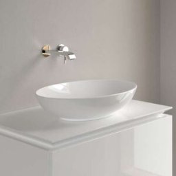 Villeroy und Boch Vasque à poser Villeroy et Boch Loop & Friends 4A4700R1 56x38cm, ovale, sans plage de robinetterie, White Alpin CeramicPlus, sans trop-plein