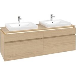 Villeroy und Boch Villeroy & Boch Legato Villeroy & Boch B693L0VJ 160x55x50cm, avec éclairage LED, Nordic Oak