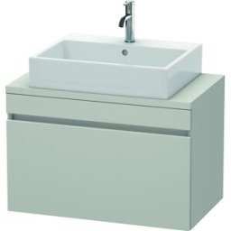 Duravit DuraStyle vasque match0 DS530200707 80 x 47,8 cm, gris béton mat, pour console, coulissant 2000