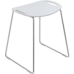 Hewi tabouret de System 800 9505130098 avec poignées encastrées intégrées, blanc signal