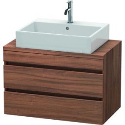 Duravit DuraStyle vasque DS530707979 80 x 47,8 cm, noyer naturel, pour console, 2 tiroirs