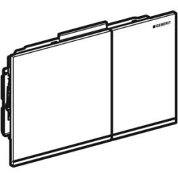 Geberit BetPl. Sigma60 , pour 2 ensembles sp. 243415GH1 Pièce détachée chrome brossé