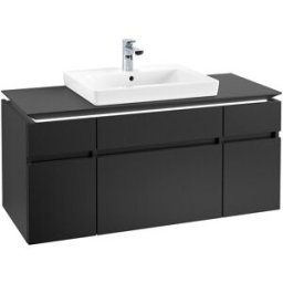 Villeroy und Boch Villeroy & Boch Legato Villeroy & Boch B683L0PD 120x55x50cm, avec éclairage LED, Black Matt Lacquer