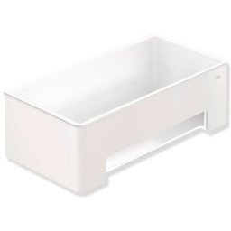 Hewi panier de Hewi 900.03.00160AS droit, Halter poudre, blanc mat profond, insert blanc de Halter