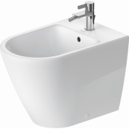 Duravit D-Neo support Bidet 2295100000 37x65cm, avec trou pour robinetterie, trop-plein, plage de robinetterie, blanc