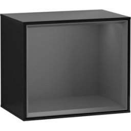 Villeroy und Boch Villeroy et Boch module d' Finion F590GKPH 41.8x35.6x27cm, station de charge, étagère Antracite Matt, Glossy Black Lacquer