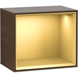 Villeroy und Boch Villeroy et Boch module Finion G580HFGN 41.8x35.6x27cm, Emotion, étagère or mat, placage noyer