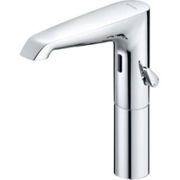 Mitigeur lavabo infrarouge Schell XERIS E2 002710699 HD-M grand, fonctionnement sur secteur, chromé, avec bloc d'alimentation enfichable