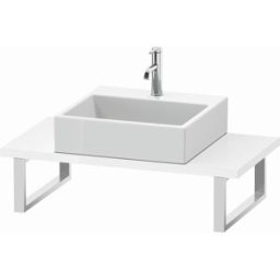 Duravit L-Cube console LC104C08585 épaisseur 3 cm, blanc haute brillance, pour Vasques à poser , variable