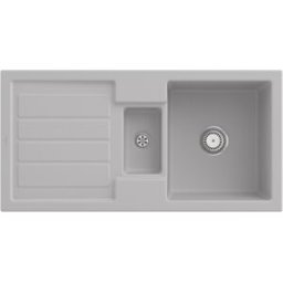 Villeroy und Boch Villeroy & Boch Flavia évier encastrable 330401SM avec jeu de déchets et fonctionnement manuel, Steam